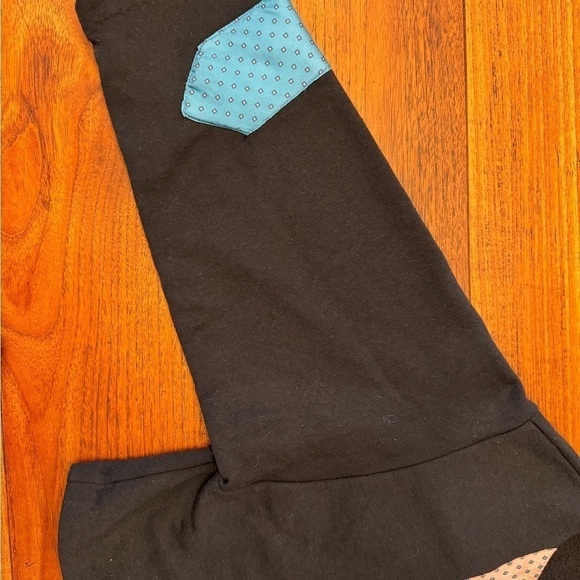 Handmade Upcycled Sweatshirt Vintage Men's Ties Button Front / Medium - Picture 5 of 12